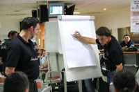 Brian Voss and Tassos Sivissidis at IDM Club, Bucharest, Romania